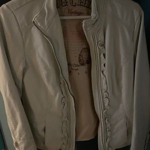 Faux leather jacket